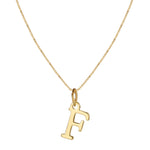Load image into Gallery viewer, 14k Sleek Serif Initial Necklace