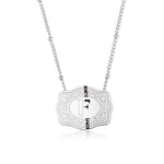 Load image into Gallery viewer, Dainty Belt Buckle Letter Initial Necklaces