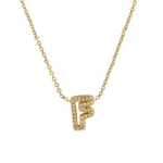Load image into Gallery viewer, Dazzling Diamond Initial Necklace