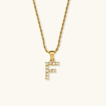 Load image into Gallery viewer, Maeve Diamond Initial Letter Necklace