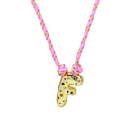 Load image into Gallery viewer, Chunky Gemstone Accented Initial Rope Necklace