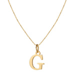 Load image into Gallery viewer, 14k Sleek Serif Initial Necklace