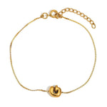 Load image into Gallery viewer, Dainty Bubble Letter Initial Bracelet