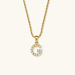 Load image into Gallery viewer, Maeve Diamond Initial Letter Necklace