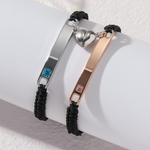 Load image into Gallery viewer, Personalized Magnetic Heart Love Bracelet Set