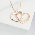 Load image into Gallery viewer, Personalized Heart Stack Necklace