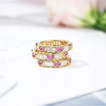 Load image into Gallery viewer, Classy Heart Wrap Baguette Diamond Ring