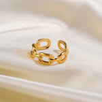 Load image into Gallery viewer, 18k Adjustable Elegant Chain Linked Ring