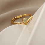 Load image into Gallery viewer, Vintage Inspired Opal Crown Point Ring
