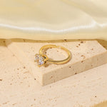 Load image into Gallery viewer, Adjustable Classic 6 Prong Dainty Diamond Ring