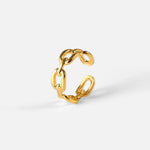 Load image into Gallery viewer, 18k Adjustable Elegant Chain Linked Ring