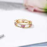 Load image into Gallery viewer, Classy Heart Wrap Baguette Diamond Ring