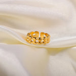 Load image into Gallery viewer, 18k Oval Bead Ring