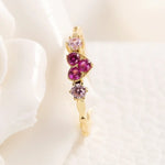 Load image into Gallery viewer, Feminine Heart Diamond Ring
