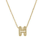 Load image into Gallery viewer, Dazzling Diamond Initial Necklace