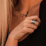 Load image into Gallery viewer, Luxurious Vintage Statement Ring in Silver