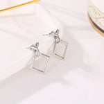 Load image into Gallery viewer, Geometric Overlap Earrings