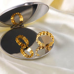 Load image into Gallery viewer, 18k Oval Bead Ring