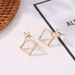 Load image into Gallery viewer, Geometric Overlap Earrings