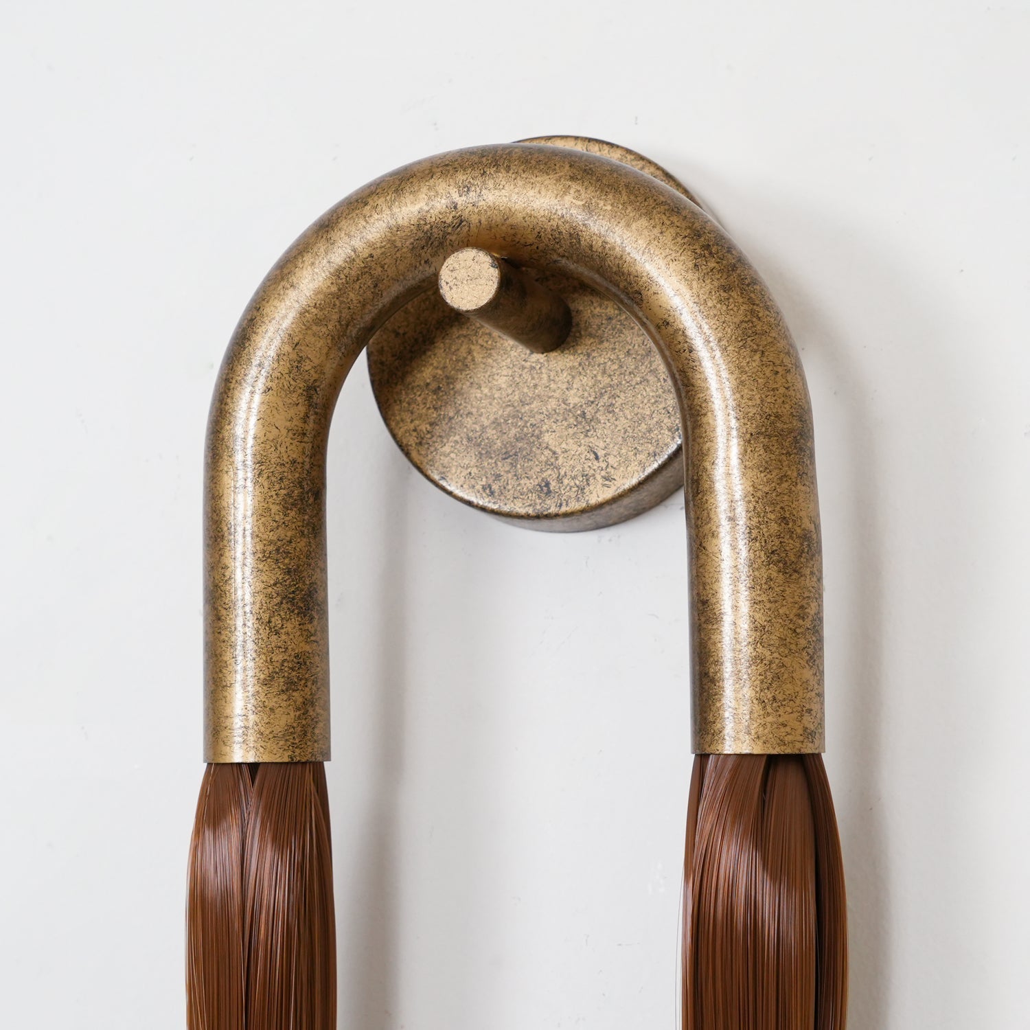 Horsehair Textured Crystal Glass Wall Lamp