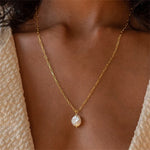 Load image into Gallery viewer, Angelika Pearl Chain Necklace