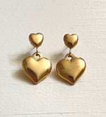 Load image into Gallery viewer, Cassie Double Heart Earrings