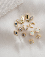 Load image into Gallery viewer, Pave Crystal Butterfly Stud Earrings