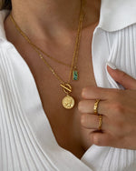 Load image into Gallery viewer, Havana Coin Necklace with Toggle Clasp