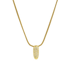 Load image into Gallery viewer, Diamond Bubble Letter Initial Necklace