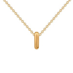 Load image into Gallery viewer, Dainty Bubble Letter Initial Necklace