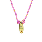 Load image into Gallery viewer, Chunky Gemstone Accented Initial Rope Necklace