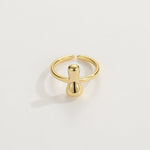 Load image into Gallery viewer, Cute Bubble Letter Initial Ring