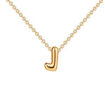 Load image into Gallery viewer, Dainty Bubble Letter Initial Necklace