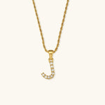 Load image into Gallery viewer, Maeve Diamond Initial Letter Necklace