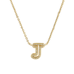 Load image into Gallery viewer, Dazzling Diamond Initial Necklace