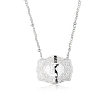 Load image into Gallery viewer, Dainty Belt Buckle Letter Initial Necklaces