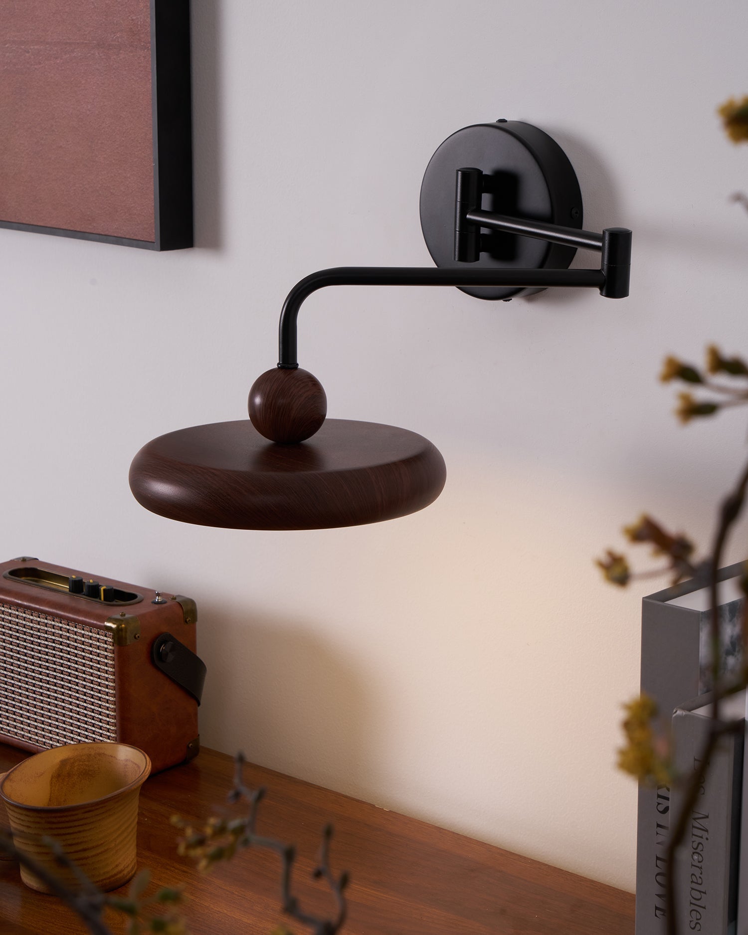 Swing Arm Contemporary Adjustable Wall Light