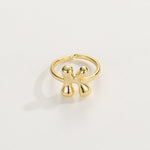 Load image into Gallery viewer, Cute Bubble Letter Initial Ring