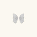 Load image into Gallery viewer, Lilac Gold Butterfly Earrings