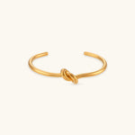 Load image into Gallery viewer, Louisa Gold Knot Bangle