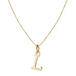 Load image into Gallery viewer, 14k Sleek Serif Initial Necklace