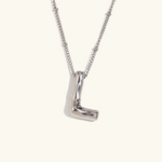 Load image into Gallery viewer, Balloon Gold Initial Necklace