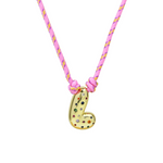 Load image into Gallery viewer, Chunky Gemstone Accented Initial Rope Necklace