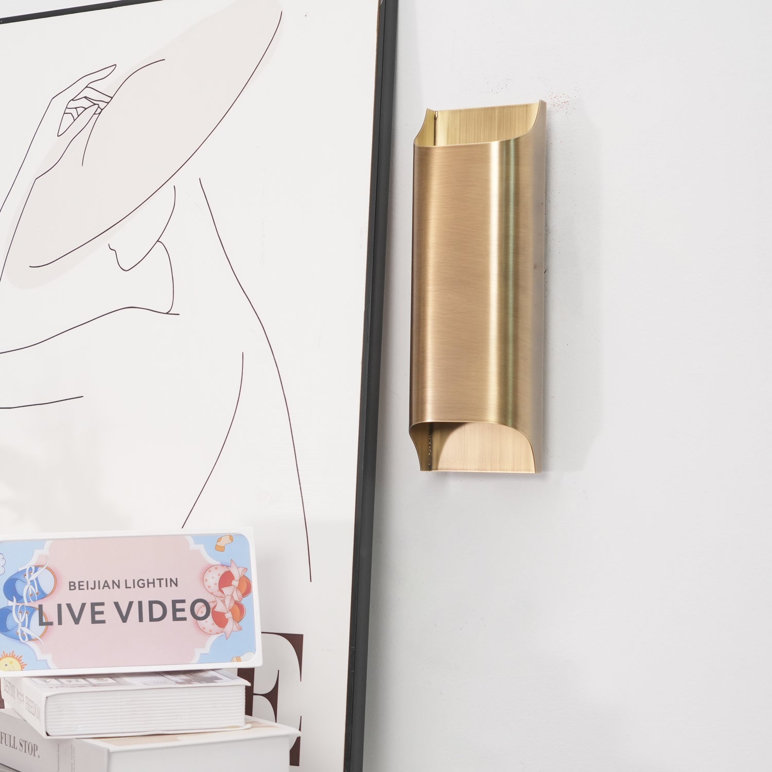 Circular Brass Nordic Inspired Wall Sconce