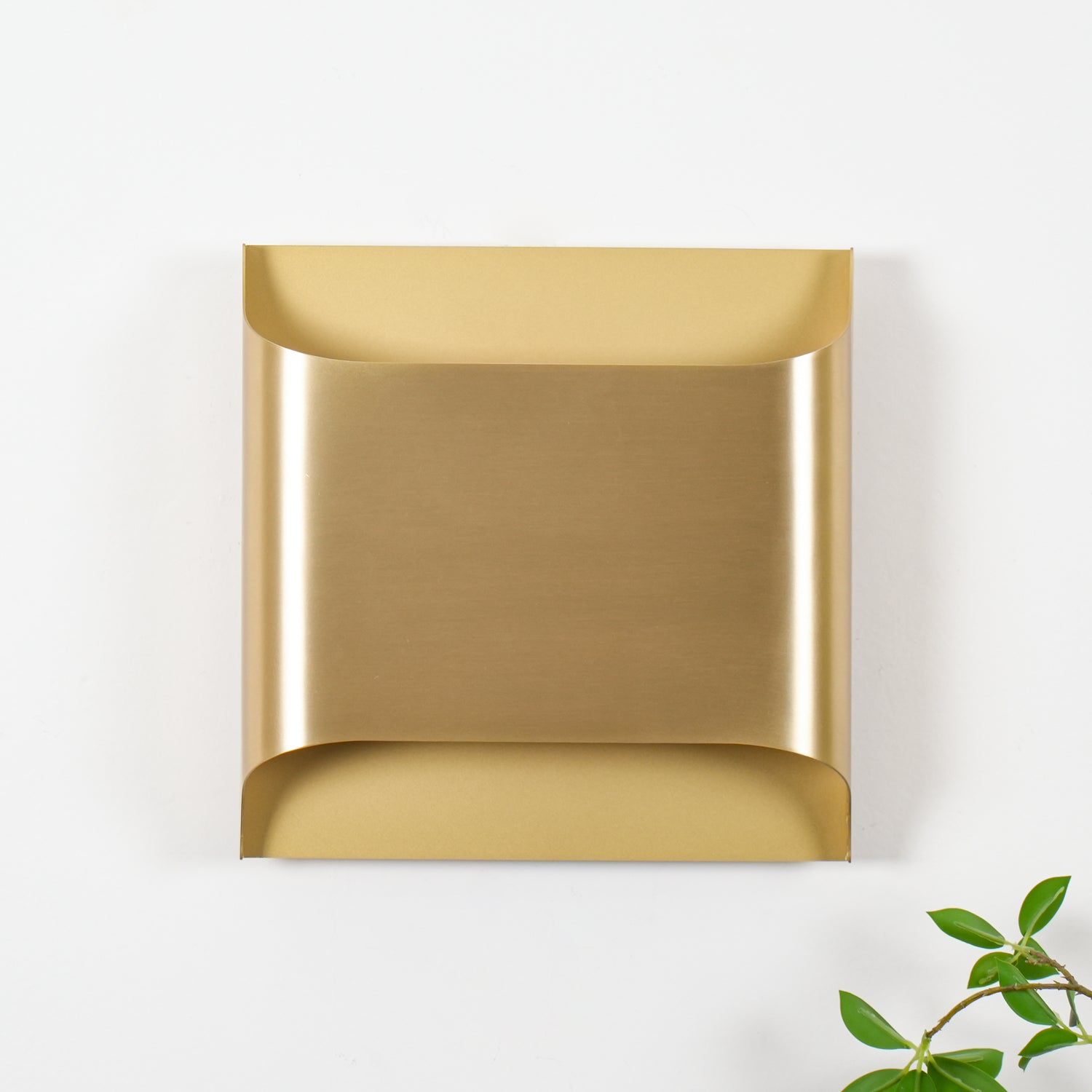 Circular Brass Nordic Inspired Wall Sconce