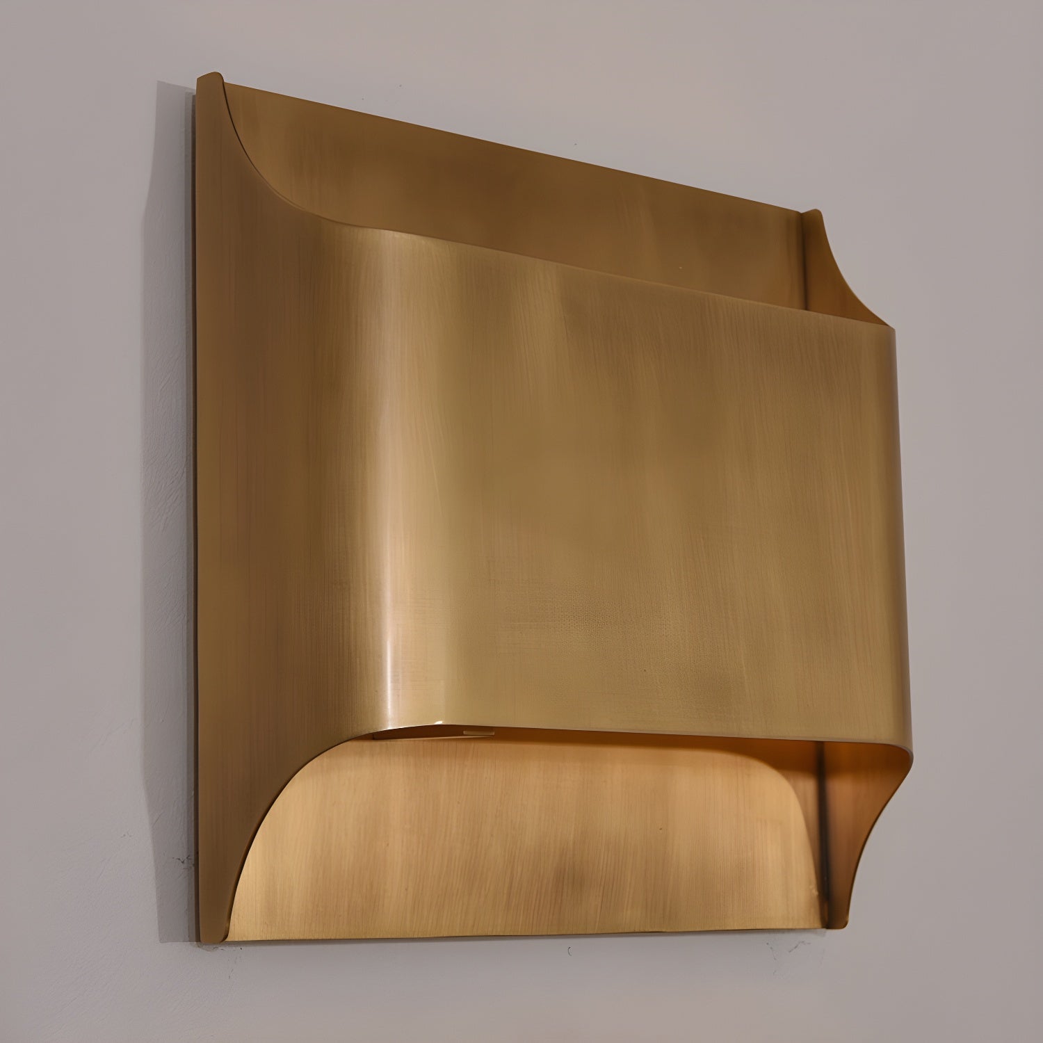 Circular Brass Nordic Inspired Wall Sconce