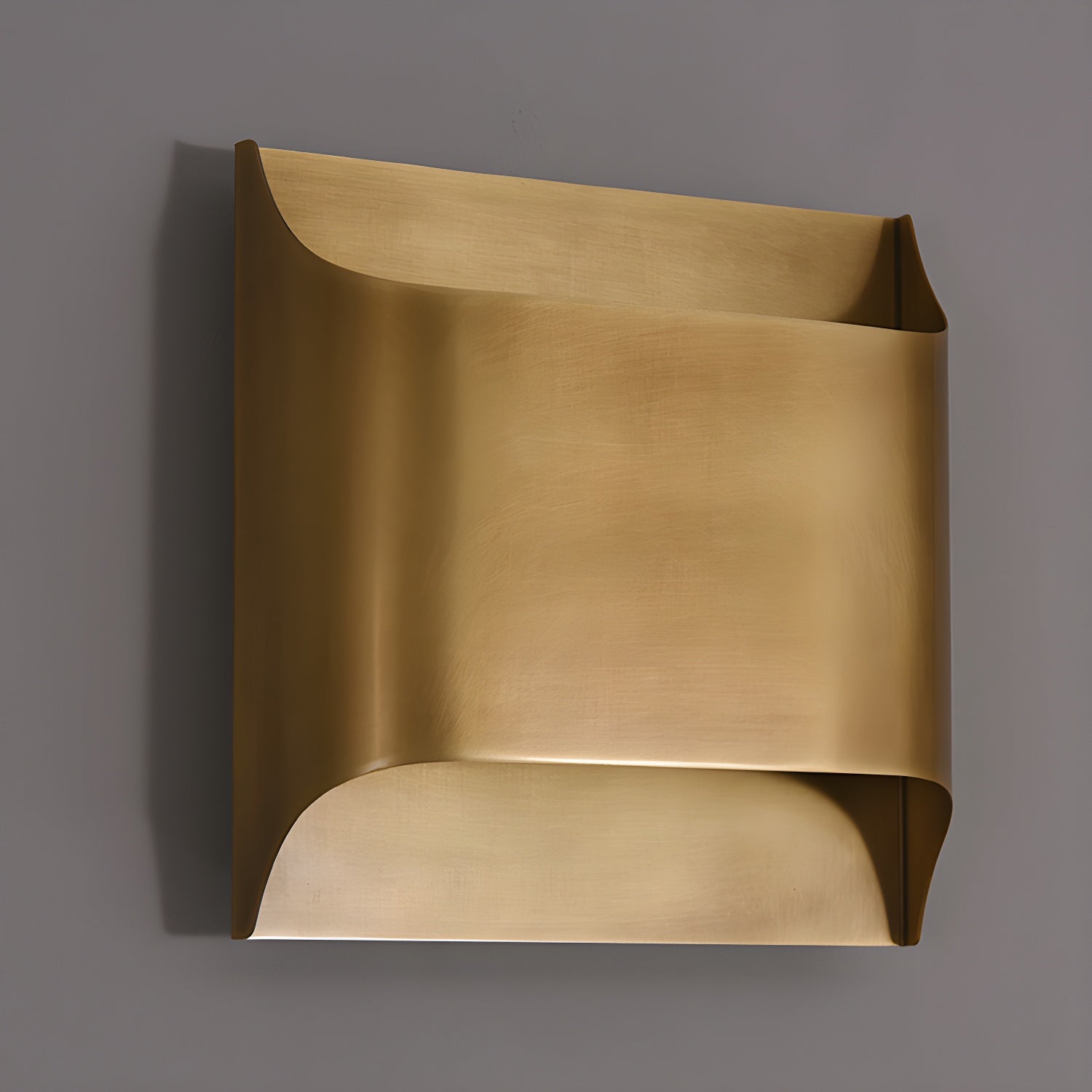 Circular Brass Nordic Inspired Wall Sconce