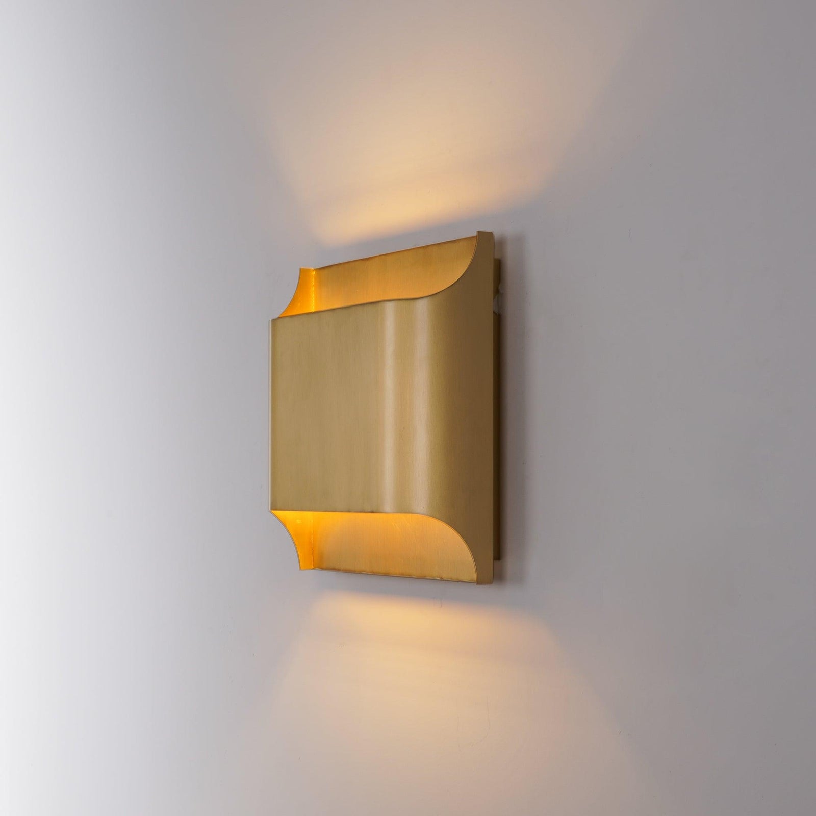 Circular Brass Nordic Inspired Wall Sconce