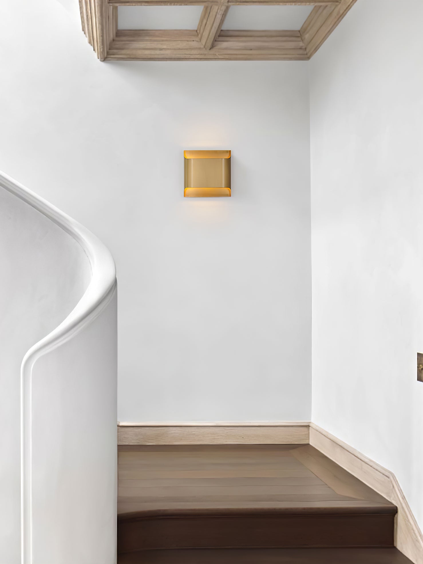 Circular Brass Nordic Inspired Wall Sconce