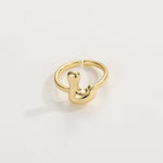 Load image into Gallery viewer, Cute Bubble Letter Initial Ring
